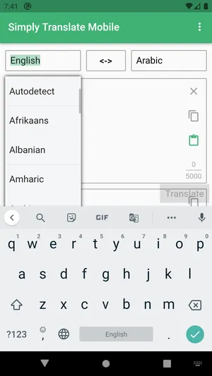 SimplyTranslate Mobile